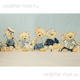 Комплект Lappetti "Морячки"(мишки), 6 пр. сатин.
