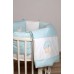 Комплект Lappetti  ""Мишкина семейка" универсальный с подушечками для овальной и прямоугольной кроватки,сатин