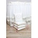 Lappetti  "Мой Малыш", комплект для овальной кроватки с подушечками, простыня прямая, арт. 6044