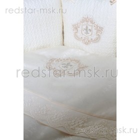 Комплект Lappetti  "Герб"для овальной кровати с подушечками 17 пр.