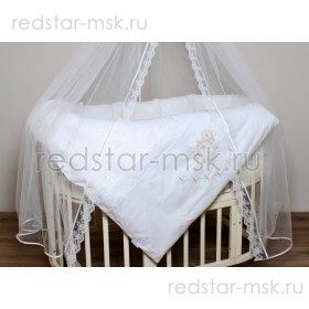 Комплект  "Карета",для овальной кроватки с подушечками, 17 пр. арт. 6046