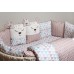 Комплект  Lappetti "Скандинавия" универсальный для прямоугольной и круглой (овальной) кроватки, поплин, цифровая печать.