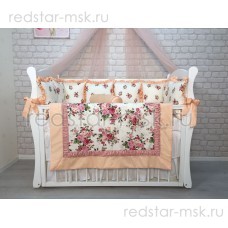 Комплект MARELE "Провинция роз" для прямоугольной кроватки
