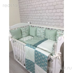 Комплект MARELE "Зверята" для прямоугольной кроватки