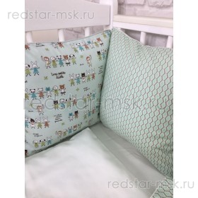 Комплект MARELE "Зверята" для прямоугольной кроватки