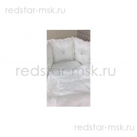 Комплект MARELE "Брилиант" для  овальных и прямоугольных кроваток, цвет: белоснежный.