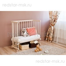 Детская кроватка приставная Малуша С751 Красная Звезда г.Можга 