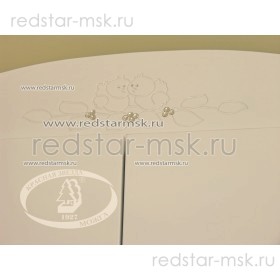 Детский шкаф Красная Звезда г.Можга С538 накладка Бабочки